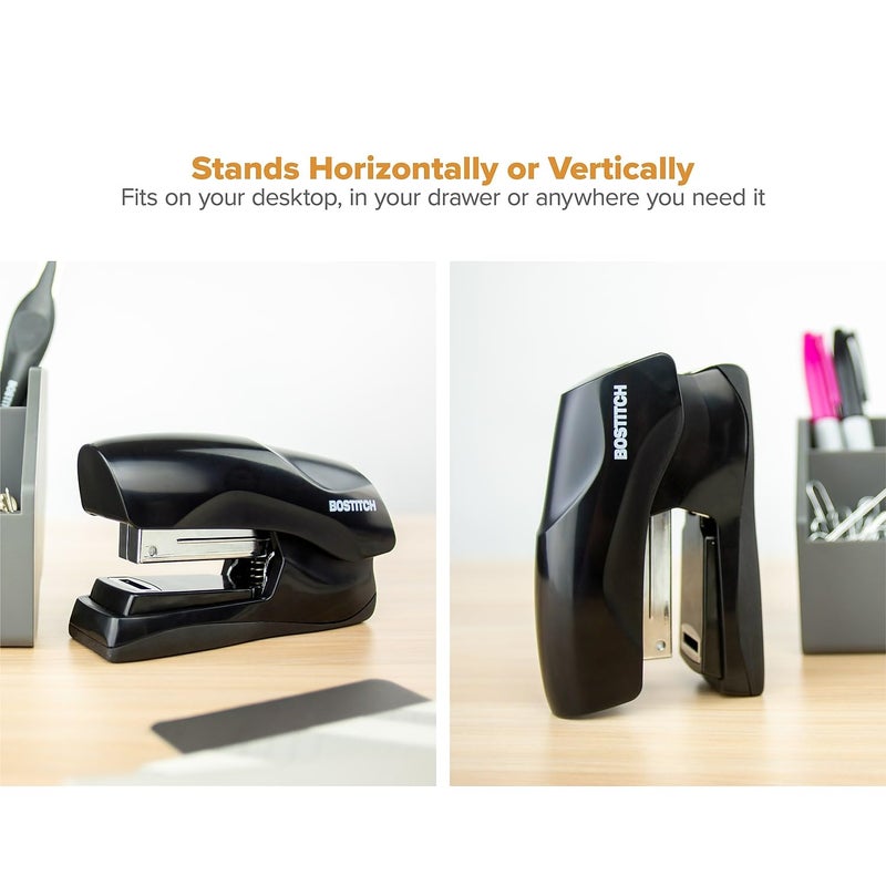 Bostitch Office Heavy Duty Stapler, 40 Sheet Capacity, No Jam, Half Strip, Fits into the Palm of Your Hand, For Classroom, Office or Desk, Black - Image 5